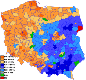 wyniki wyborw parlamentarnych 2007